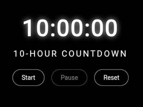 ⏳ 10 Hour Countdown Timer LIVE | Focus Timer | Long Duration Timer | 24/7 Countdown Stream