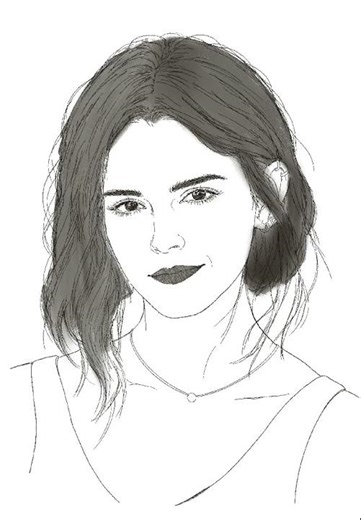 Emma Watson Sketch #drawing #art #artist #illustration #sketch