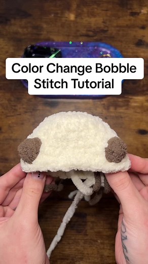How to make a clean color change when doing a Bobble Stitch! I wish I had learned this sooner- its been a game changer for me! I learned this technique from @Kai’s Kreations ❤️ #crochettutorial #tutorial #crochet #crochetinspo #foryou