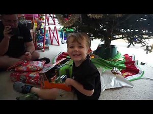 HD Opening Presents Christmas Morning 2018