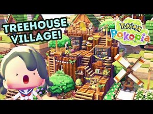 Pokopia Treehouse Village 🌳 5 Pokémon Houses + Hidden Shop!