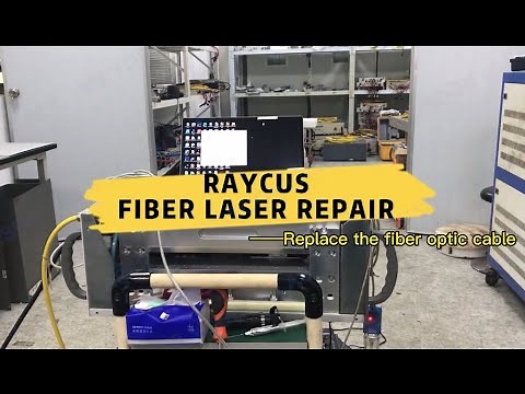 Two minutes to replace fiber laser source ||cable fusion|| Raycus MAX IPG nLight