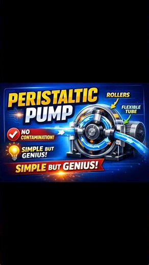 How a Peristaltic Pump Works 🤯 #engineering #shorts #pump #mechanism #youtubeshorts #machine #yt