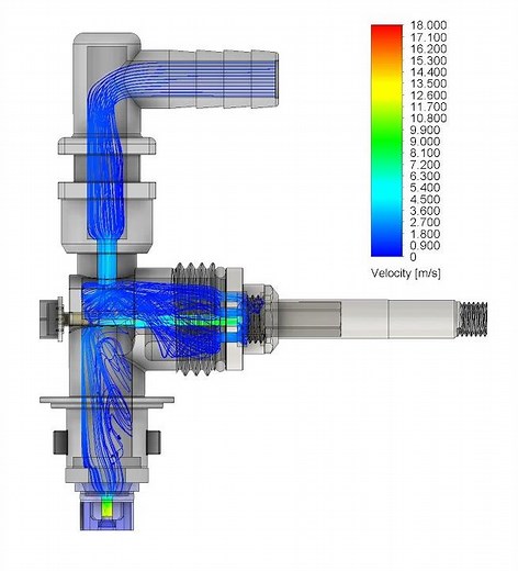 Nozzle Flow Animation