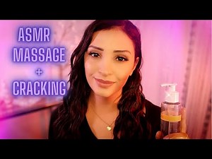 ASMR Cracking Your Body + Scalp Massage | Breathy Whispers + Full Body Massage