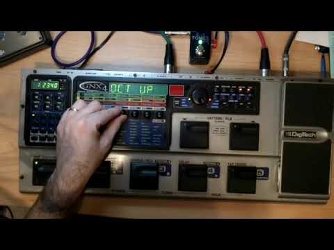 Digitech GNX4 - FX Demo part 1 (Wah, Pickup, Comp, Whammy, IPS, Talk, Stompbox & Gate)