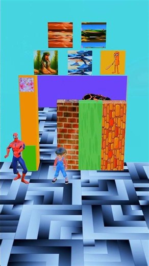 🎤 Spider-Man sings nonstop to help Tani escape the creepy Fire-Man! 😍 #spiderman #roblox