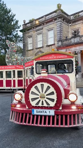 All aboard the Santa’s House Express!🚂 Entering our 12th magical year of train journeys to Santa’s manor house 🏰🎅🏼 A family day out, full of fun and Christmas cheer ❤️ Book your magical visit today on our website ✨ #santashouseexpress #followfoxevents #palmerstownhouseestate | Santa's House Express