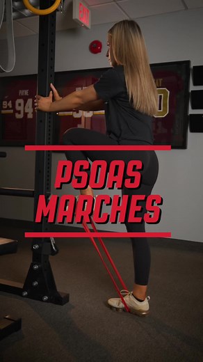 MOBILITY MONDAY Today’s Exercise: Psoas Marches 🎯 Goal: Strengthening and activating the psoas muscles, promoting hip flexor stability. 🏋️‍♂️ Equipment Needed: Mini resistance band Here's a step-by-step guide on how to perform Psoas Marches: 1️⃣ Lie flat on your back with your arms relaxed at your sides and your legs extended. 2️⃣ Lift both legs off the ground at a 90 degree angle 3️⃣ Brace your core 4️⃣ Maintaining tension in the band, alternate putting your leg straight out without touching 