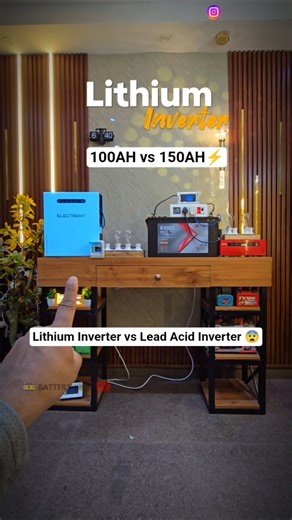 Lithium Battery vs Lead Acid Battery Backup Test | Lead Acid Battery vs Lithium Battery #shorts
