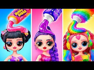 DIY Gum Dress?! Unreal K-Pop Doll Fashion Makeover