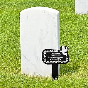 Grave Decorations for Cemetery Acrylic Memorial Stakes Grave Decor Markers Sympathy Garden Stake Waterproof for Gift Cemetery Outdoors Yard