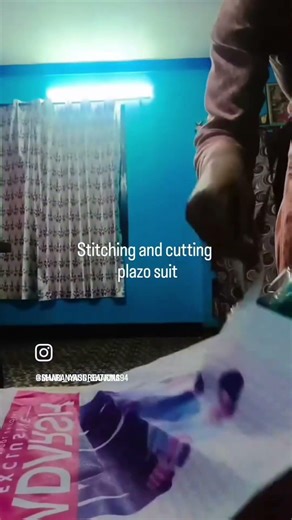 plazo suit cutting and stitching #trendingshorts