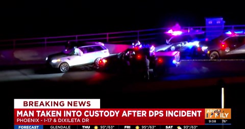 Person in custody after DPS uses grappler on SUV in far north Phoenix
