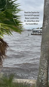 Here are current water levels in the #StJohnsRiver from #LakeHarney to the Buckman Bridge (as of 1:30pm, Thursday, October 10): Above Lake Harney – Currently at 7.5 feet approaching minor flood stage (8 ft). Forecasted to crest at 10.20 feet in major flood stage (10 ft) Monday PM. Near #Sanford – Currently at 5.56 feet in minor flood stage (5.5 ft). Forecasted to crest at 7.4 feet in moderate flood stage (7 ft) Tuesday AM. Near #Deland – Currently at 4.95 feet in moderate flood stage (4.8 ft). F