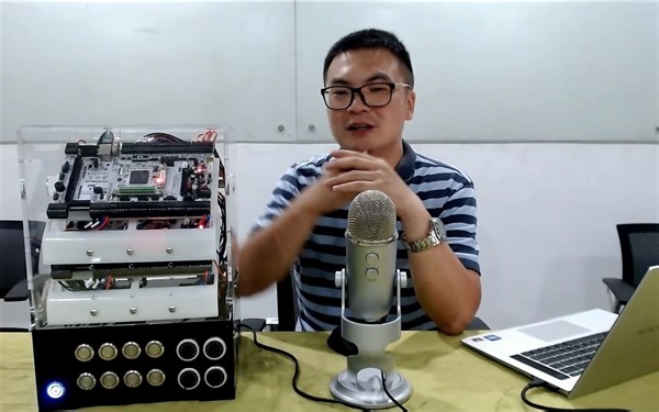 亚克力狂魔篇-基于硬石STM32H7开发板的PROFINET从站演示箱(20210802第48期)