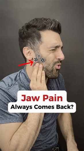 Jaw pain always comes back no matter what? Try this! #jawpain #tmj #tmjdisorder #jawpainrelief