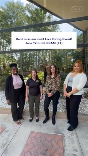International Nurses! We're just 3 DAYS away from the Live Hiring Event on June 19th! Why should you apply now and attend our Live Hiring Event on June 19? ​ ✅ Priority processing and expedited interviews ​ ✅ Insights into our US-RN program—eligibility, benefits, and application process ​ ✅ Ask your questions LIVE and get real-time answers ​ Don’t miss your chance to launch your U.S. nursing career with Avant! ​ Apply now: https://hubs.la/Q03mHlqM0 #avanthealthcareprofessionals #nursesunite #nur