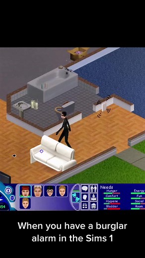 The Burglar gets caught!! 👮‍♀️ #thesims #sims #simstok #burglar #caught #sims1 #simsselves #thesims4 #simschallenge #thesims1 #cop #busted