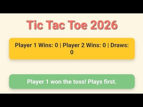 tic tac toe game live play