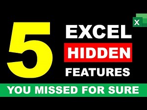 5 Hidden Excel Features You Probably Missed 🔥