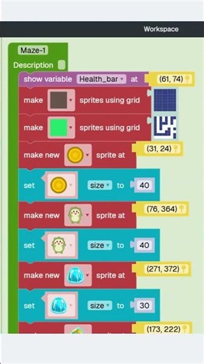 Maze Game in Sprite Lab! | Collect Treasures & Escape the Maze 🎮