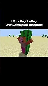 Talking To Zombies In Minecraft Be Like