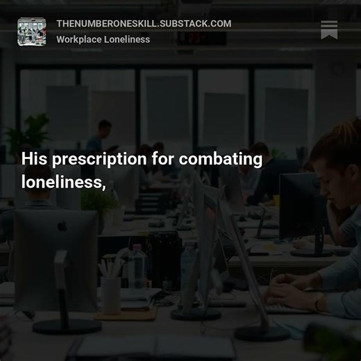 Workplace loneliness is real. #WorkplaceLoneliness #workplacecommunication