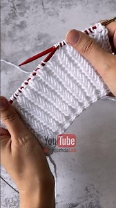 💥🎉 One row knitting fishtail rib #knitting #knitpattern #fishtail