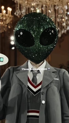Aliens on Runway?👽#thombrowne #runway #fashionweek #catwalktour #fashionshow #hautemuse