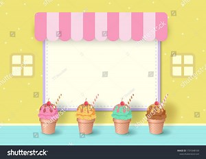 Illustration Vector Ice Cream Cone Design Stock Vector (Royalty Free) 1731048169 | Shutterstock