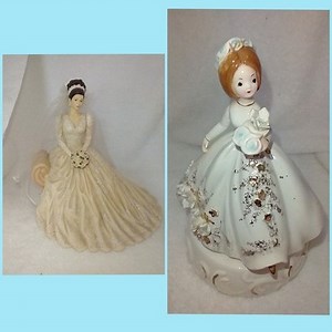 2 Bride Figurines - San Francisco Music Box By Nancy Jacobsen & Josef Originals | eBay