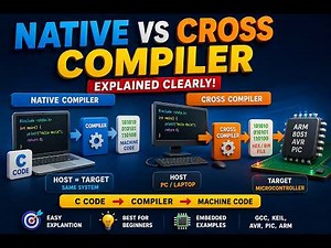 Compiler Explained Clearly | Native vs Cross Compiler with examples | EMBEDDED| C Programming