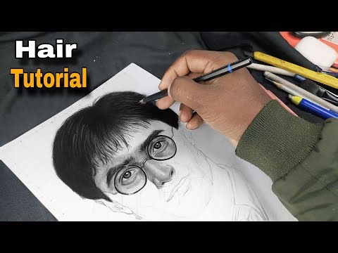 Realistic Hair Drawing Tutorial | Easy Pencil Technique