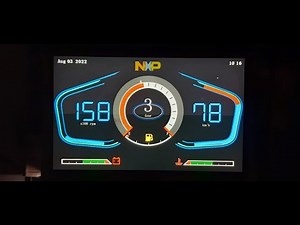 NXP : RT1170 : LVGL : Digital cluster - 1 : TFT Parallel RGB 800*480