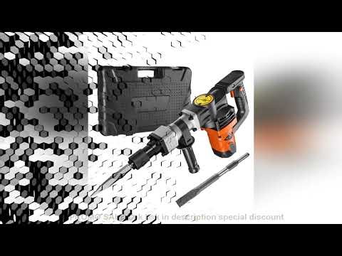 SucceBuy 1400W Demolition Jack Hammer Electric Jackhammer Heavy Duty 2900 BPM Concrete Breaker 2pcs