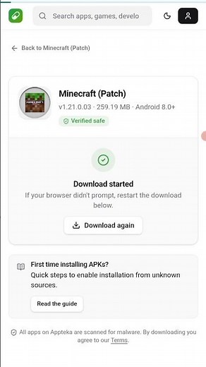 how to download minecraft apk☠️ #gaming #download #minecraft