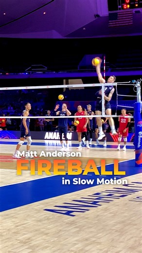 Elevate Volleyball on Instagram: "Matt Anderson FIREBALL in Slow Motion 🏐 Learn Volleyball Techniques, Drills, Strategies, etc., through my Online Volleyball Courses at Elevate Yourself CoachTube! Get 10% OFF with code Elevate with link in bio 🔥 🏋🏻 INCREASE your Vertical Jump with my Online Training Programs! Get 10% OFF with code ELEVATE with link in bio 🔥 #volleyball #mattanderson #fireball"