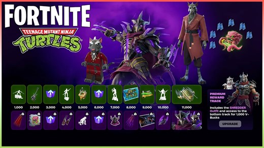 Fortnite x TMNT Master Splinter and Super Shredder available now!