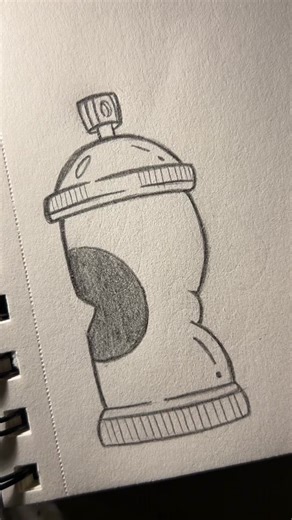 Easy Spraycan Drawing Tutorial for Beginners