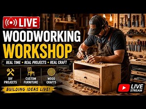 LIVE Woodworking Workshop | Amazing DIY Wood Projects & Furniture Build in Real Time