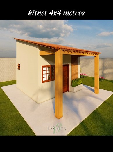 Projeto Inspiração: Kitnet 4x4 Metros