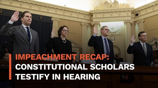 Impeachment recap: Constitutional scholars testify in hearing. | Forbes