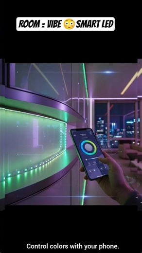 Smart LED Light Strip 🔥 Turn Any Room Into A Vibe#shorts #ytshorts #rgb #smartphone #led#light