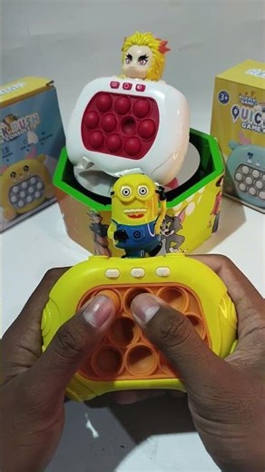 Playing push game minions, pop it elektrik, push game challenge, asmr, #popit #toys