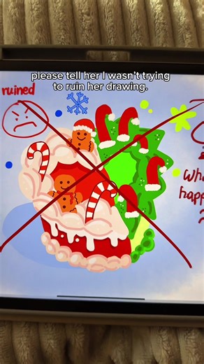I thought we were matching Christmas vibes… but somehow I ruined everything 😭🎄guys, what happened? #artworkout #digitalartist #digitalart #DrawingApp