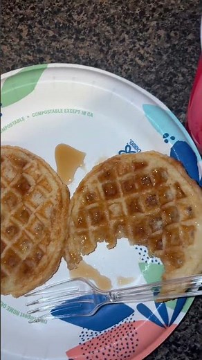 Protein waffles with Oikos triple zero yogurt