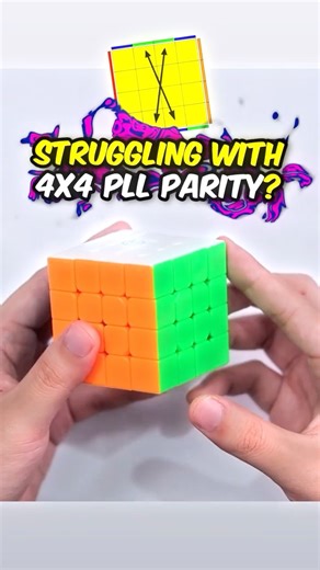 4x4 PLL PARITY #rubikscube #speedcubing ‪@picubeshop‬