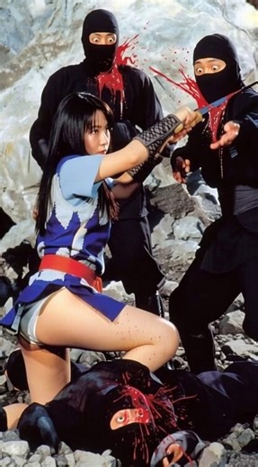 くノ一アクション#くノ一#紅忍#ヒロインアクション#怪傑ライオン丸#沙織#特撮#生成AI#戦闘員ヤラレ#redninjaendofhonor