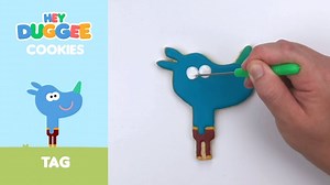 Last up this month, but certainly not least, let's decorate some Tag cookies! 🍪🐾 #DuggeeDishes | Hey Duggee